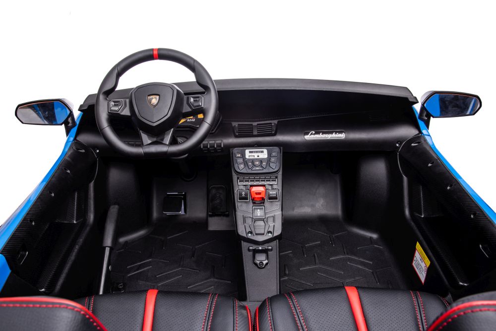 XXL Elektroauto für 2 Kinder Lamborghini A8803, 13 km/h, 200 Watt - Elektrokinderfahrzeug 2-Sitzer zum selbst Fahren