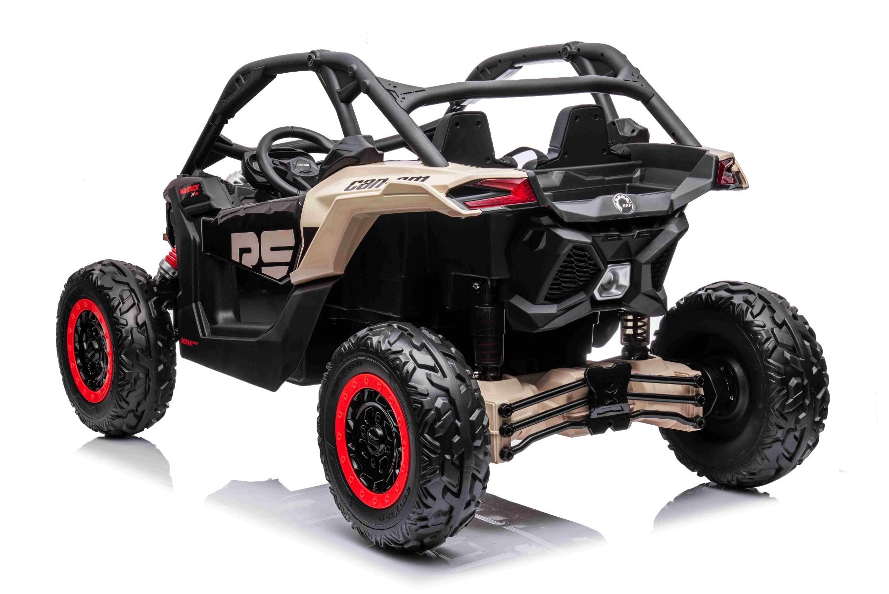 XXL Kinder Jeep Can-Am Maverick, 4x200 Watt Lithiumakku - Elektro-Buggy mit Überrollbügel, Kinderbuggy 8 km/h
