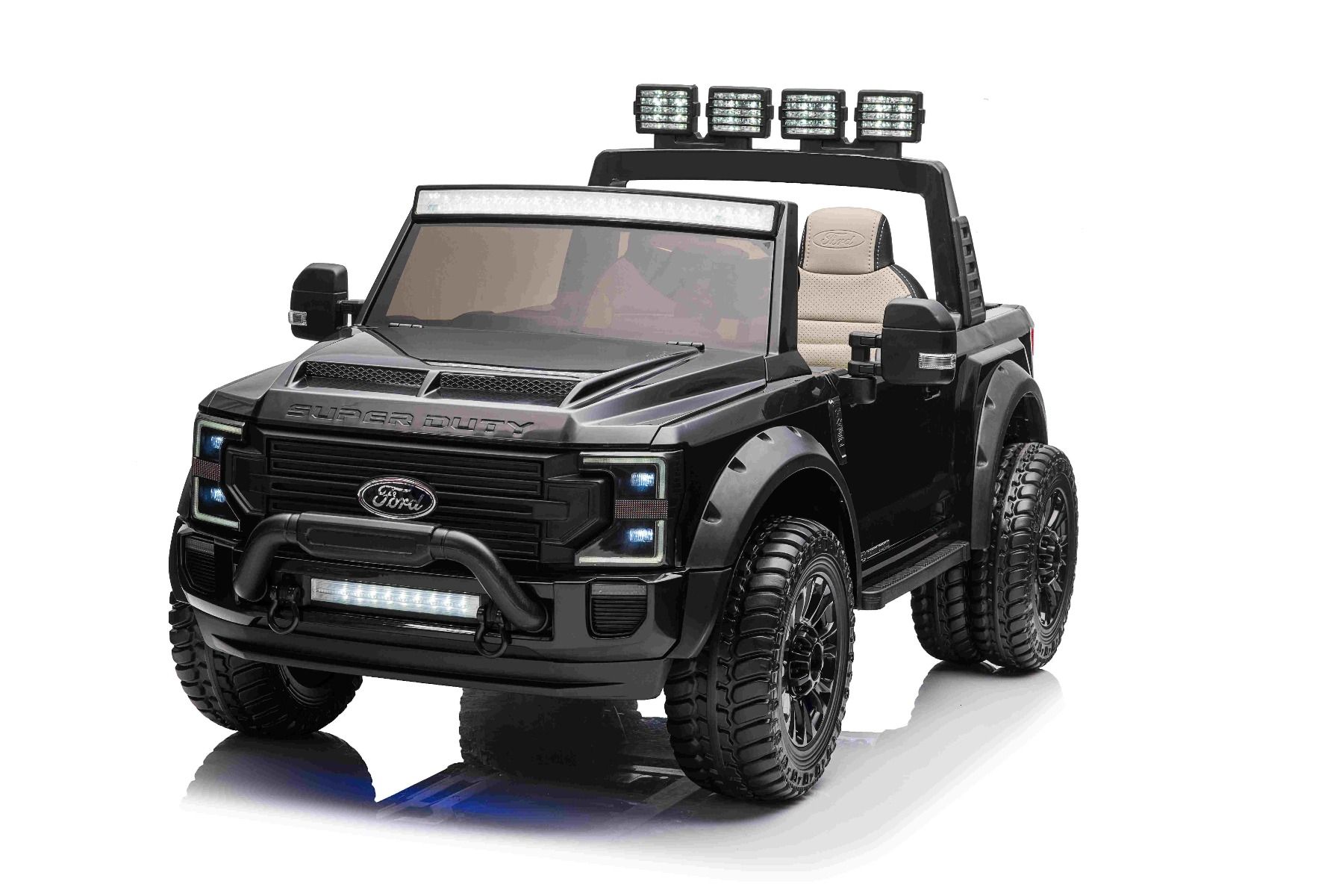 XXL Kinder Elektroauto Ford Super Duty 2x Elektromotor, 10 km/h - Elektro-Kinderfahrzeug 2 Sitzer