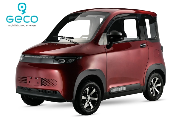 Elektroauto Geco Buena U2, Kabinenroller für 2 Personen, 45 km/h E-Auto, Vierrad Elektromobil 4000 Watt