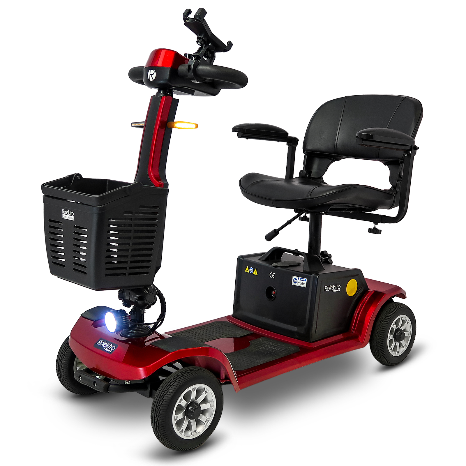 Elektro Seniorenmobil E-Quad 6 von Rolektro - Krankenfahrstuhl bis 6 km/h mi BleiGel oder Lithium
