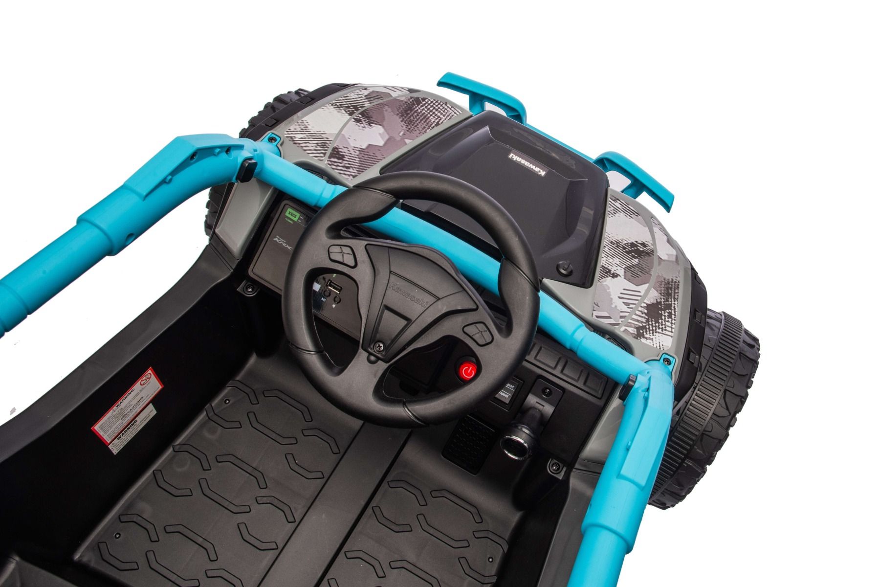 Kinderfahrzeug Buggy Kawasaki TERYX KRX 1000 12V, Elektrofahrzeug für Kinder mit Lithiumakku
