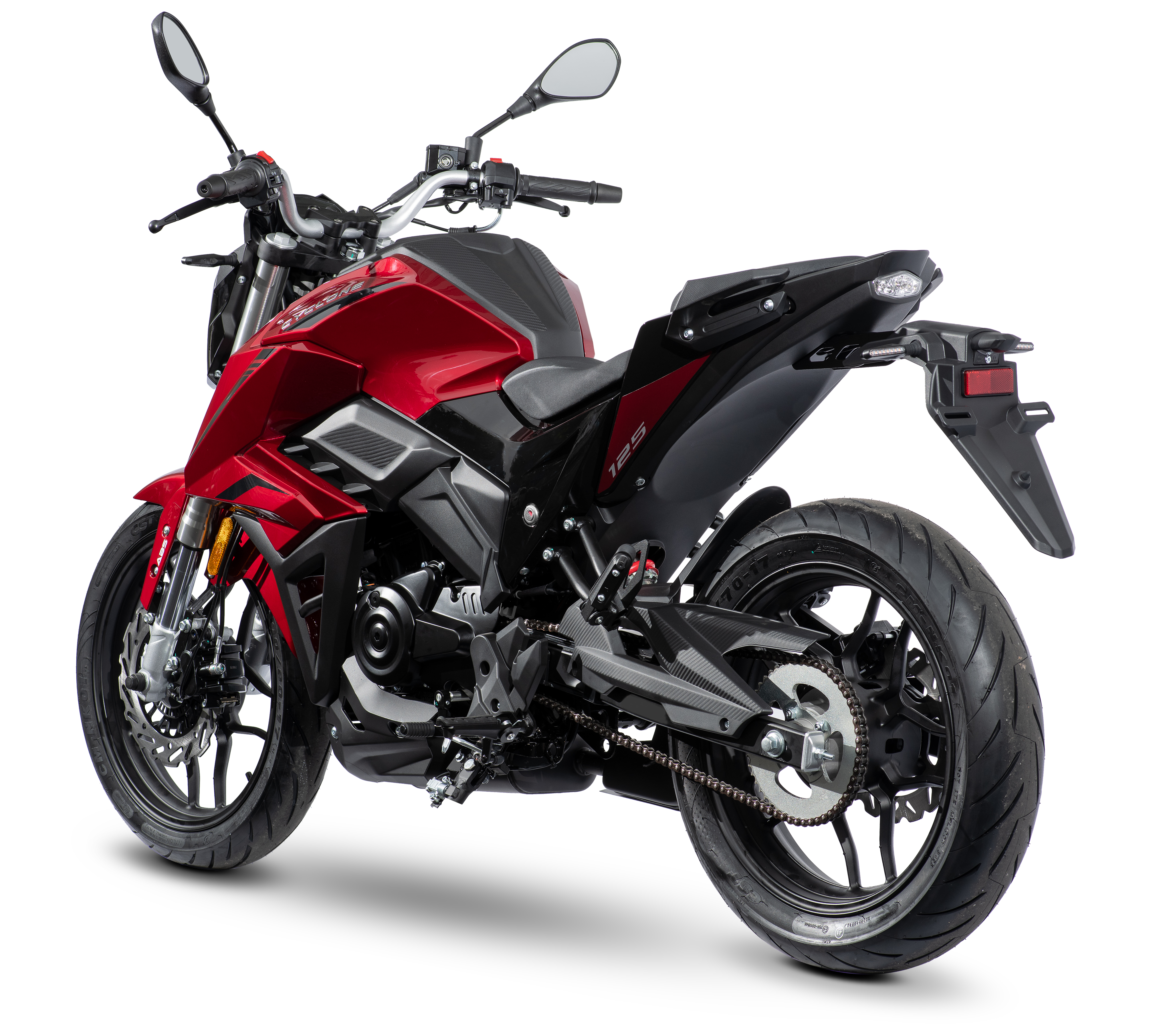 2. Wahl Cyclone Batllo5 125cc, Benzin Motorrad 95 km/h, 1 Zylinder, 4-Takt Benzinbike mit ABS und LED