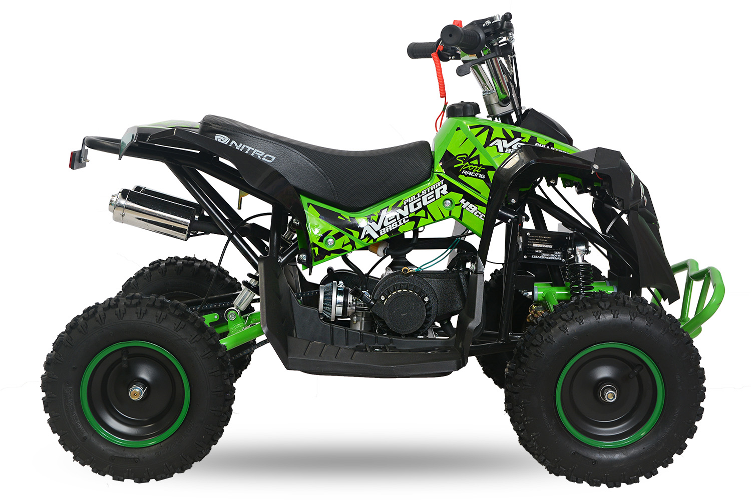 Nitro Motors 49cc Avenger Basic 6 Zoll Atv Mini Kinder-Quad, Benzinquad, Miniquad