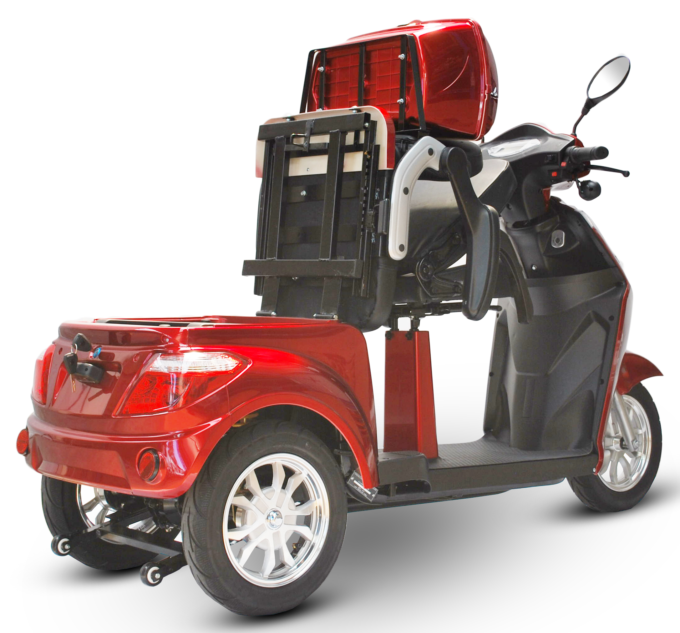 3 Rad Elektroroller DUO Doppelsitzer - Eco Engel 503 - Seniorenroller mit 2 Sitzen - 25 km/h (Blei/Lithium)