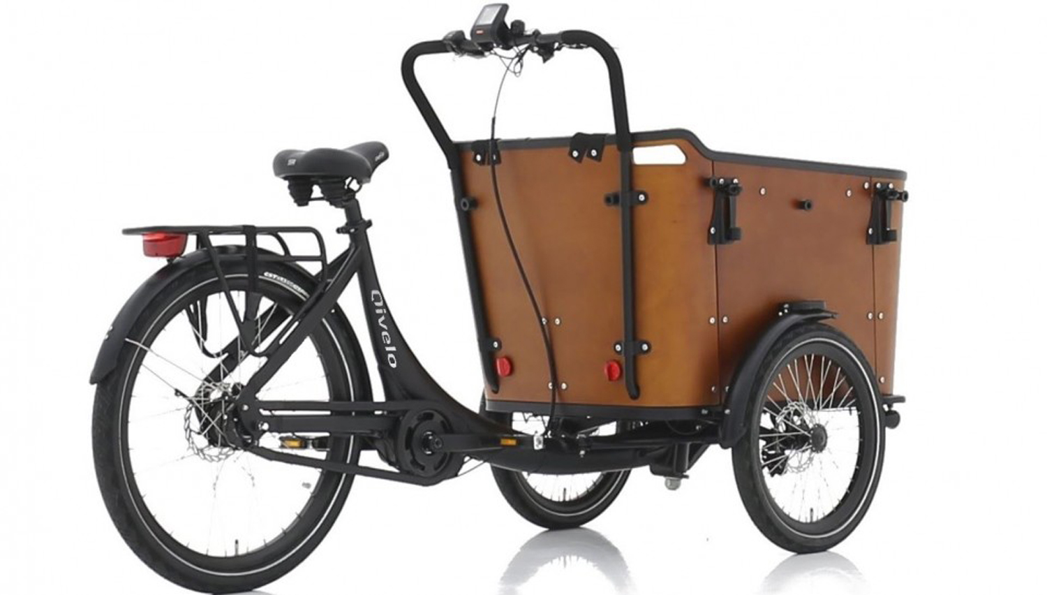 Elektrofahrrad Qivelo N8 Bafang 250W Pedelec E-Bike Lastenfahrrad 26 Zoll 8-Gang, Kastenfahrrad