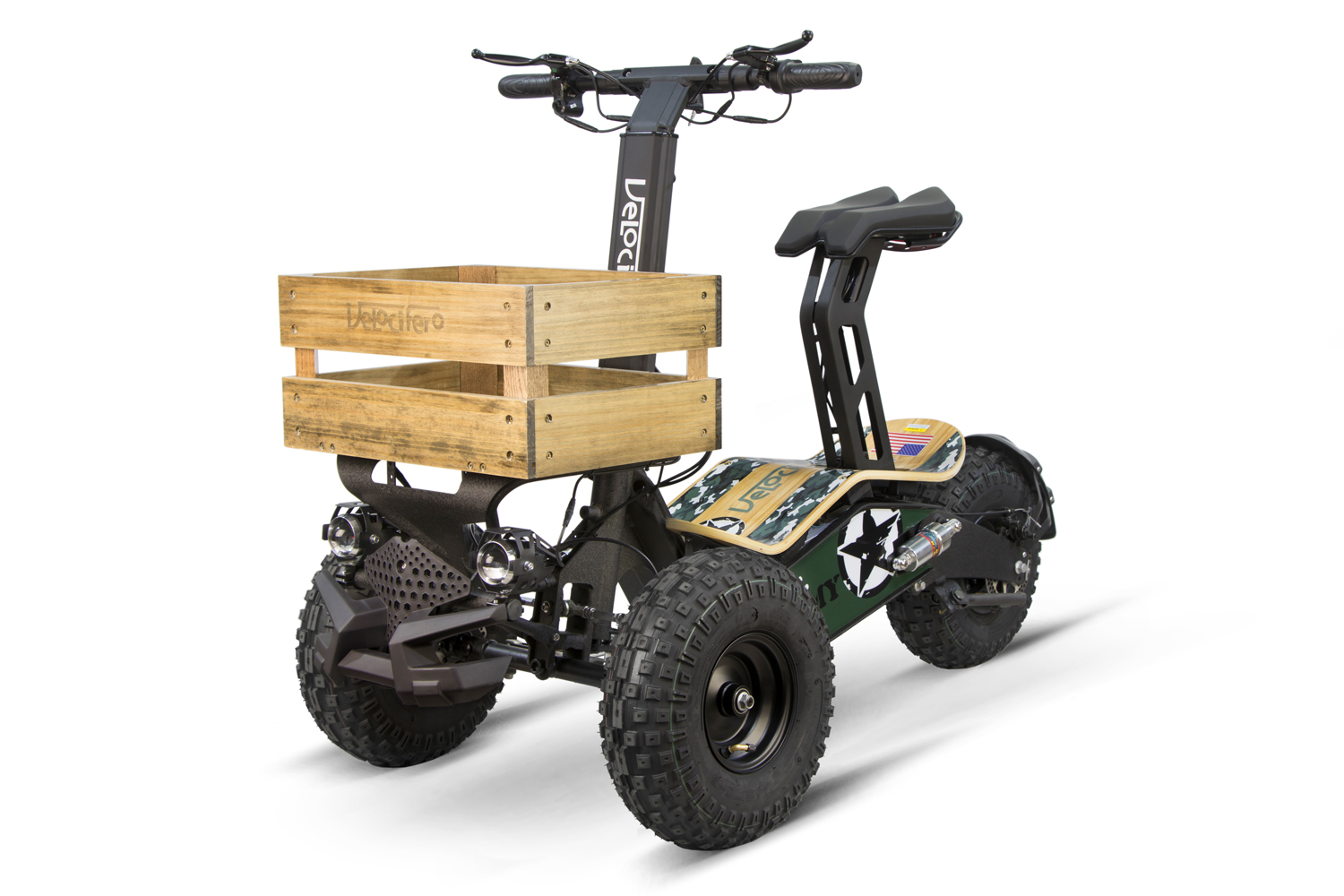 E-Trike Transport-Scooter, 3 Räder Velocifero MAD TRUCK Elektro Scooter 1800W - 3 Rad Elektroroller - mit Straßenzulassung