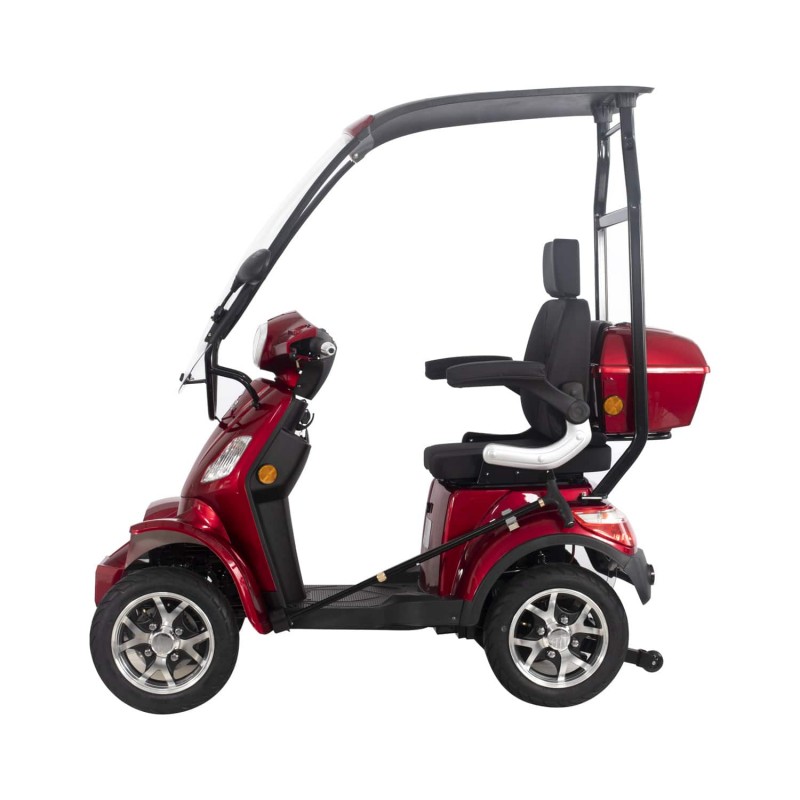4-Rad Senioren-Roller mit Dach VITA CARE 4000, Seniorenmobil BleiGel / Lithium, vierrädriges Senioren-Quad bis 25 km/h