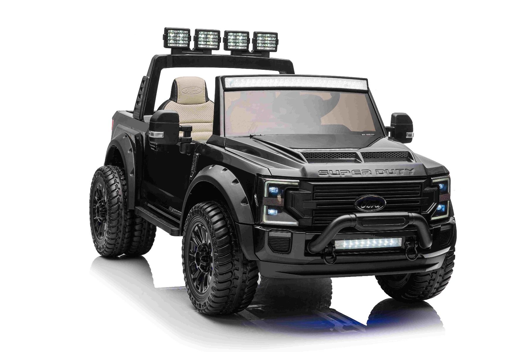 XXL Kinder Elektroauto Ford Super Duty 2x Elektromotor, 10 km/h - Elektro-Kinderfahrzeug 2 Sitzer