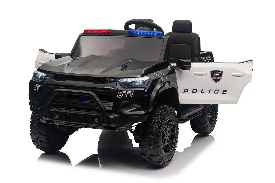 Police-Car mit 800 Watt bis 10 km/h, Polizei Elektrofahrzeug, Elektro-Kinderfahrzeug, Kinder-Polizeiauto, Elektroauto für Kinder