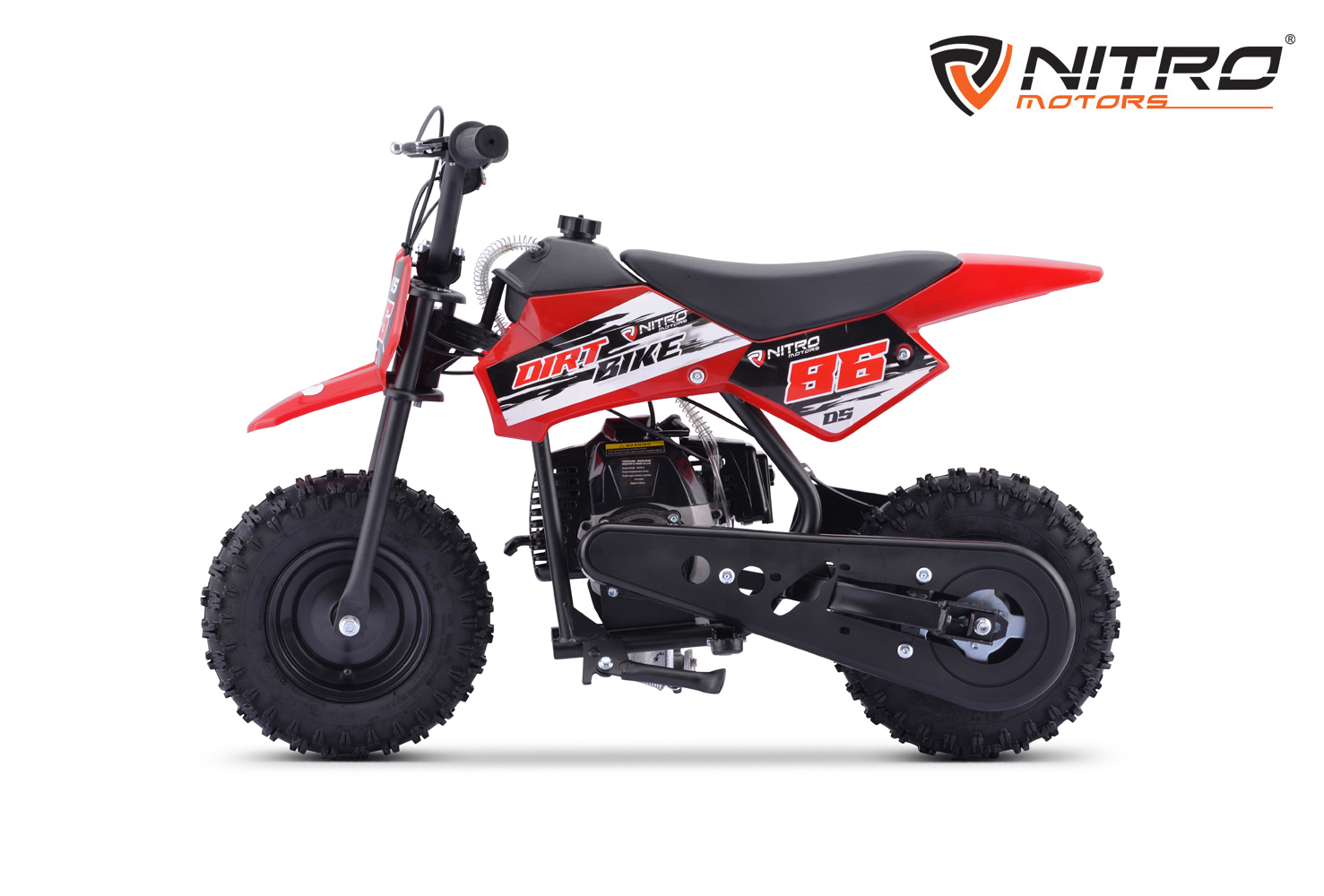 NITRO MOTORS 49cc mini Kinder Dirtbike DS86 Sport 6 Zoll, Kinder Benzin-Motorrad, Kinder Crossbike