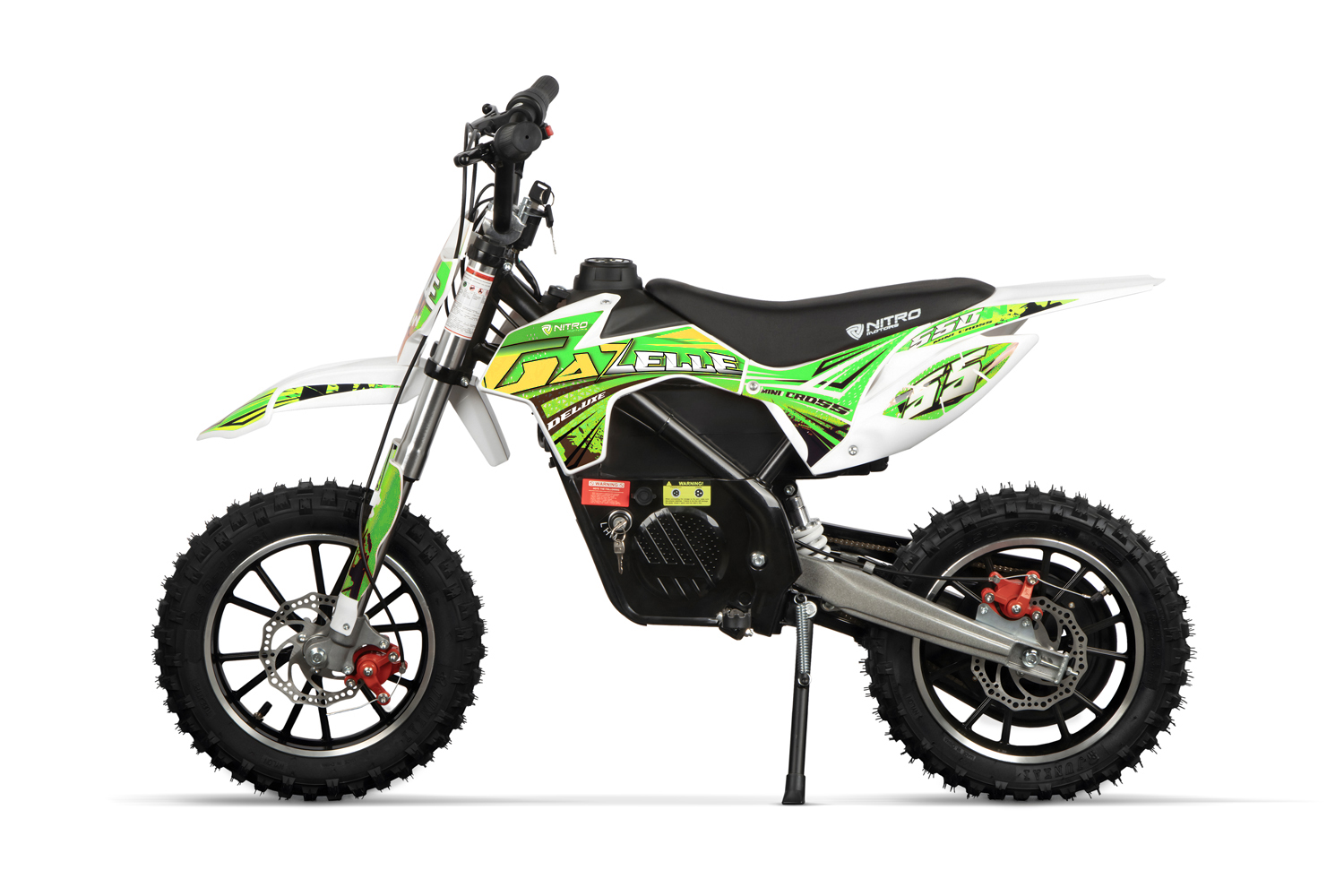 Kinder Elektrobike, Crossbike Nitro Motors Gazelle 550 Watt, 24V, DLX 10 Zoll, Elektro Dirtbike Deluxe für Kinder