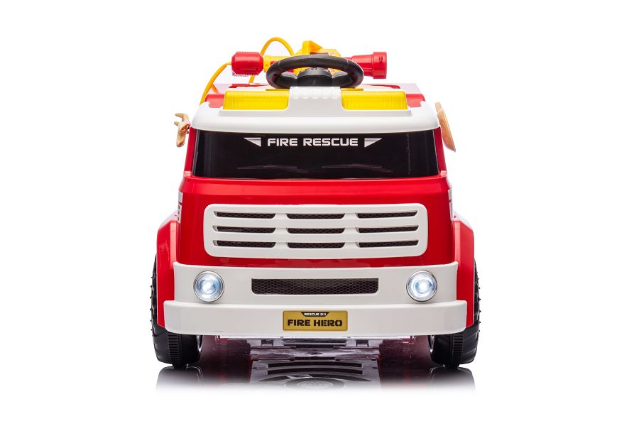 Kinderfeuerwehr mit Wasserspritze und Sirene, Elektrofeuerwehr für Kinder, Feuerwehr mit viel Ausstattung