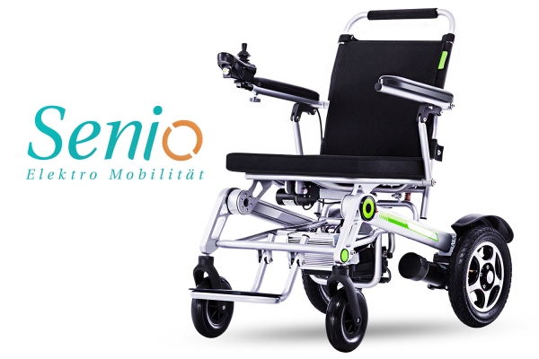faltbarer Elektro Rollstuhl Smart Chair S10 - 2x200 W Lithium - elektrischer Rollstuhl, Traglast 130 kg, E-Rollstuhl