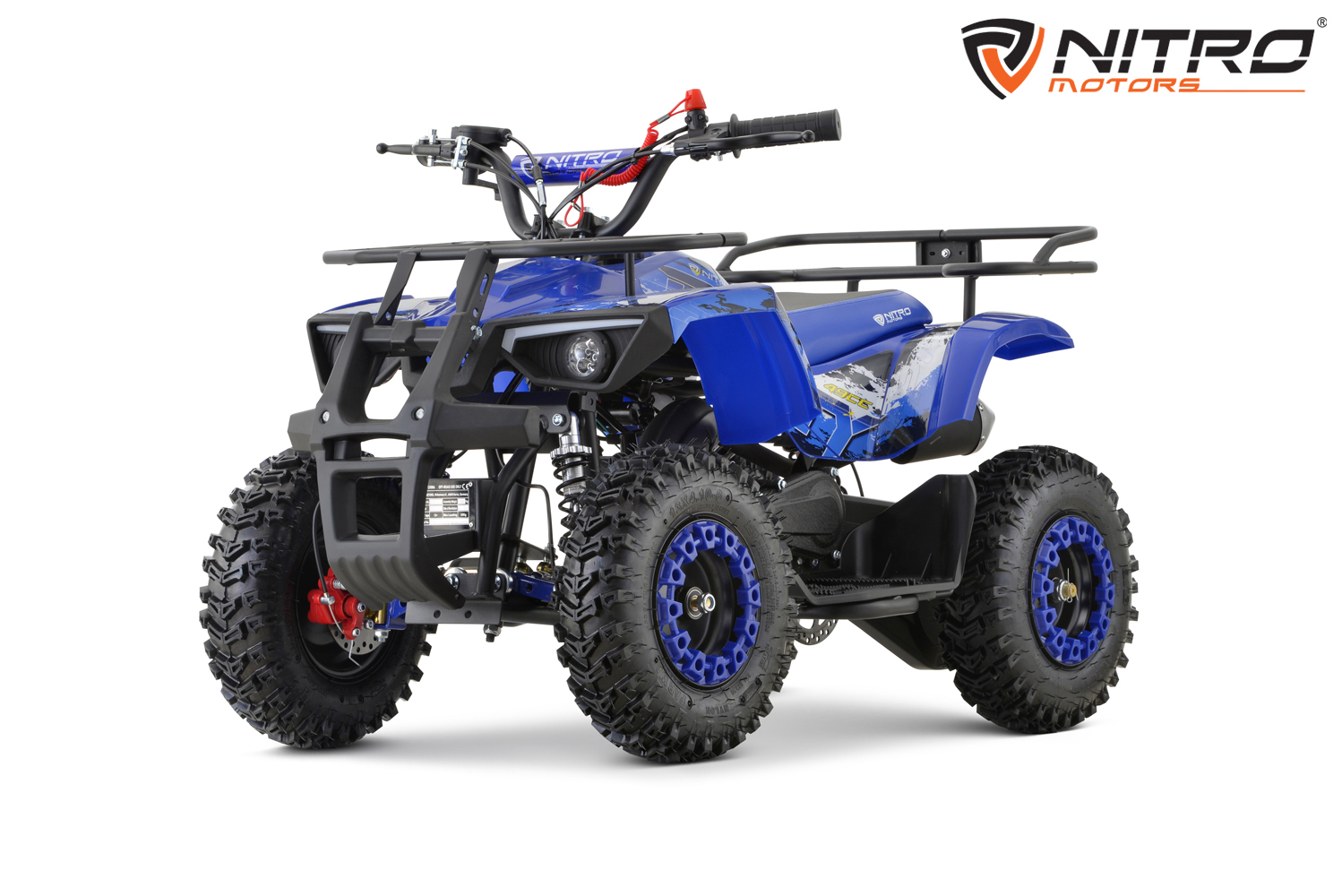 NITRO MOTORS 49cc mini Kinder Quad Dusty Snowy-Profile L Sport 6 Zoll, Miniquad, Kinderquad