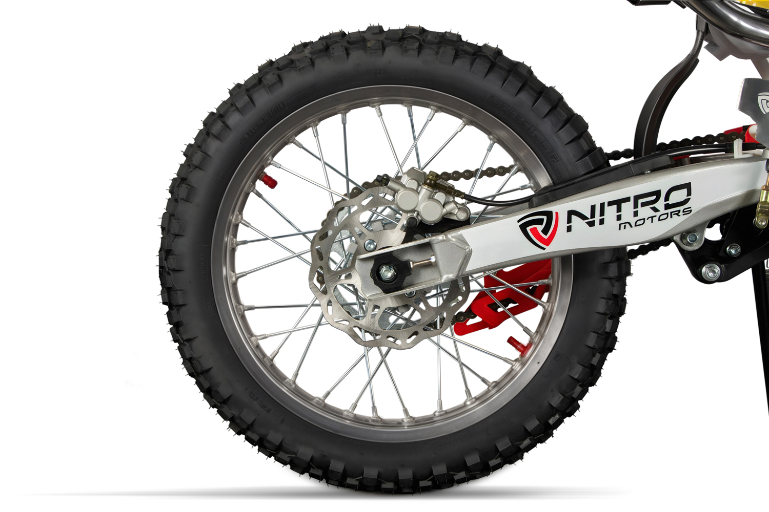 Nitro Motors 250cc Kinder Dirtbike TORNADO UX URX 21/18 Kick und E-Start, Kinder Motorcross Bike