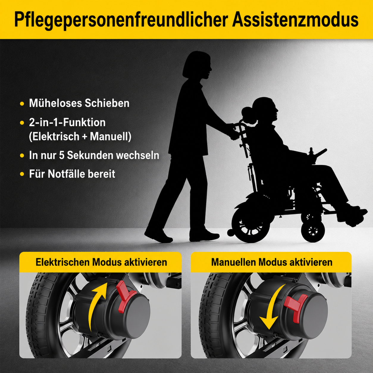 Elektrorollstuhl bis 136 kg Zuladung - Seniorenroller G10 - elektrischer Mobilitätsroller E-Rollstuhl klappbar