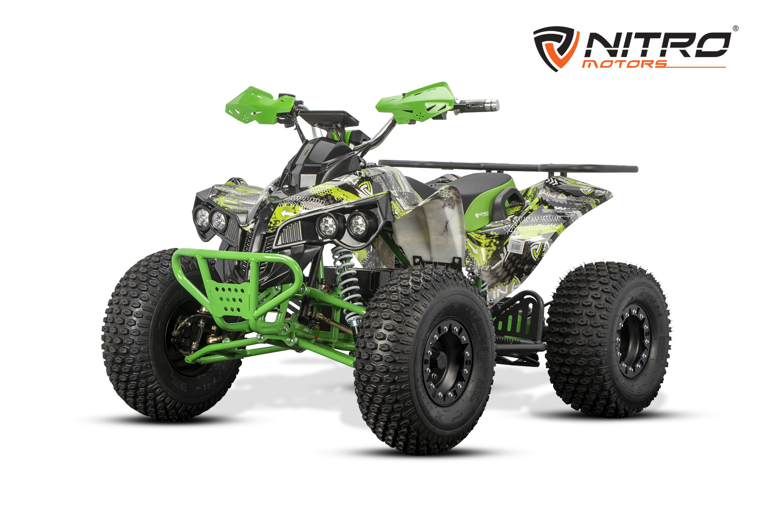 NITRO MOTORS 1500W Elektroquad für Kinder, 60V Eco midi Kinder Quad Warrior Graffiti Sport 8", Wellenantrieb mit Differential