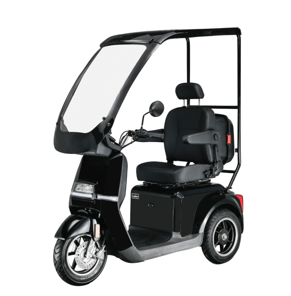 Seniorenmobil mit Dach Geco Senio U1 1000 Watt, 3-Rad Elektromobil Seniorenroller