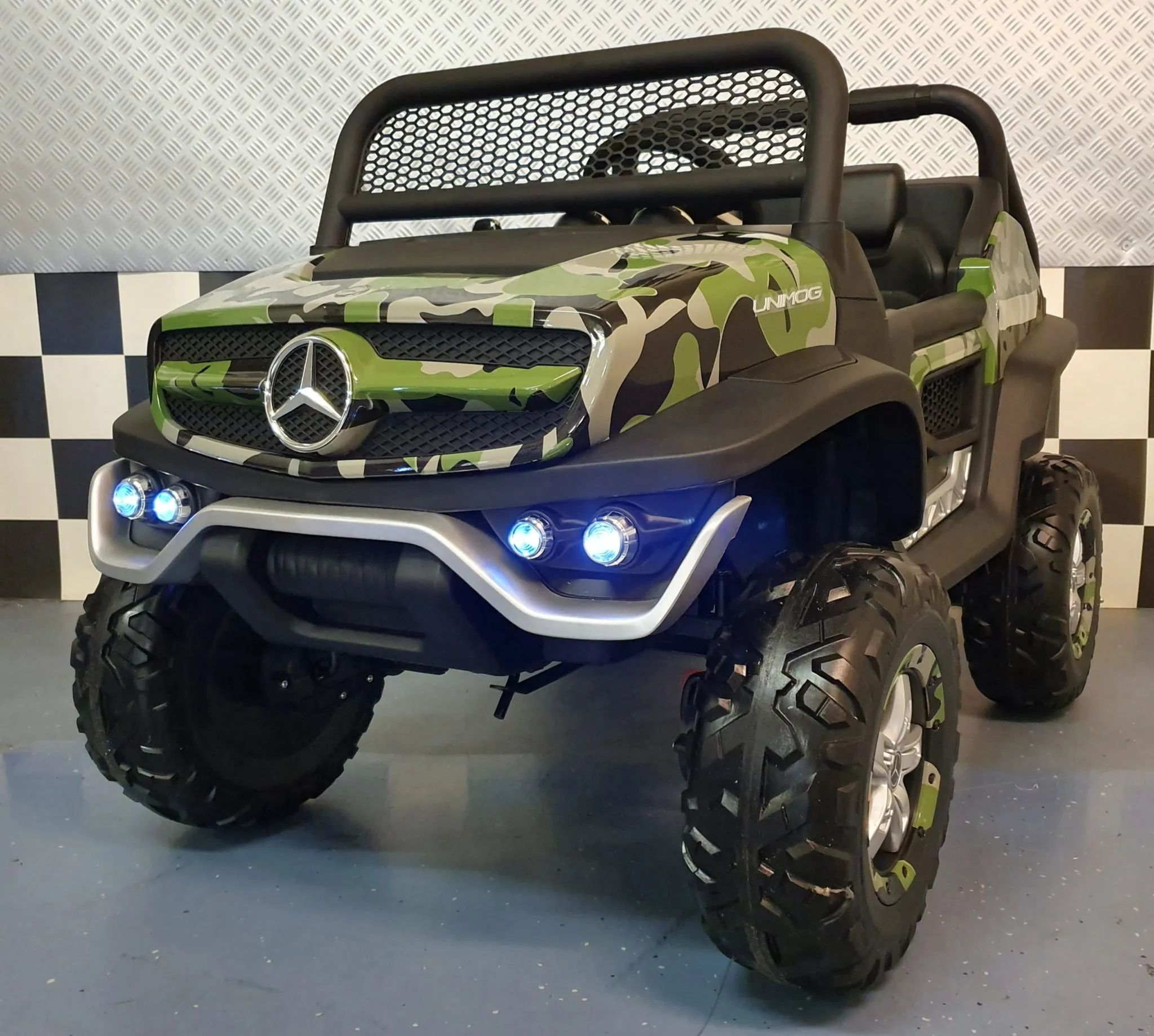 Elektro Kinderauto Mercedes Benz Unimog, Elektrofahrzeug für Kinder, Kinderfahrzeug, Electric Car