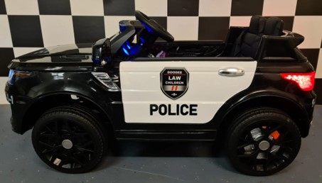 Elektro Kinderauto Jeep Polizei, US-Police-Car 2x30 Watt, Elektro Polizeiauto für Kinder, Elektrofahrzeug für Kinder