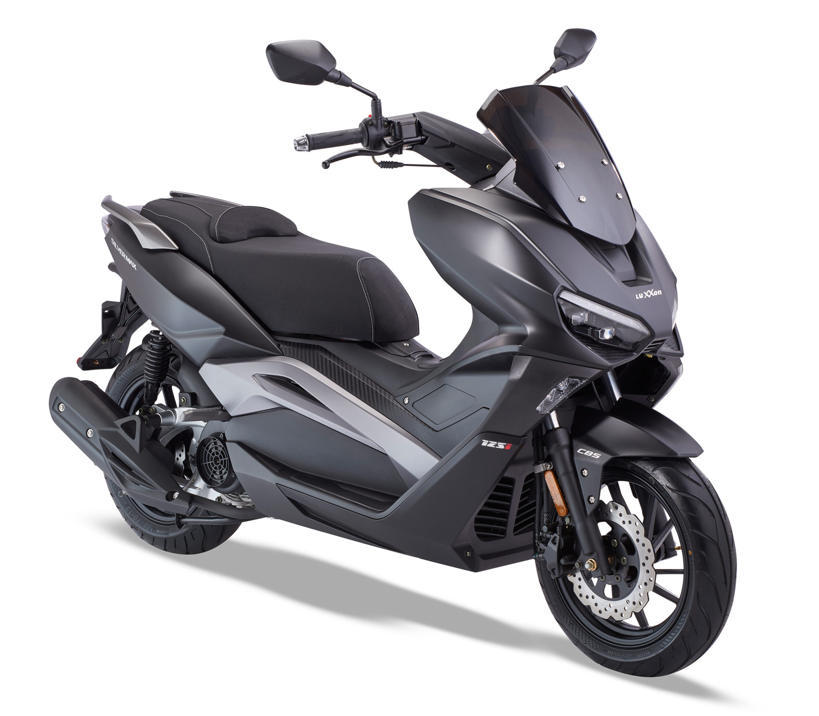 LuXXon Silvermax 125, Benzin Motorrad 85 km/h, 124,6-cm³-Motor, 7,2 kW/9,8 PS, 1 Zylinder, 4-Takt