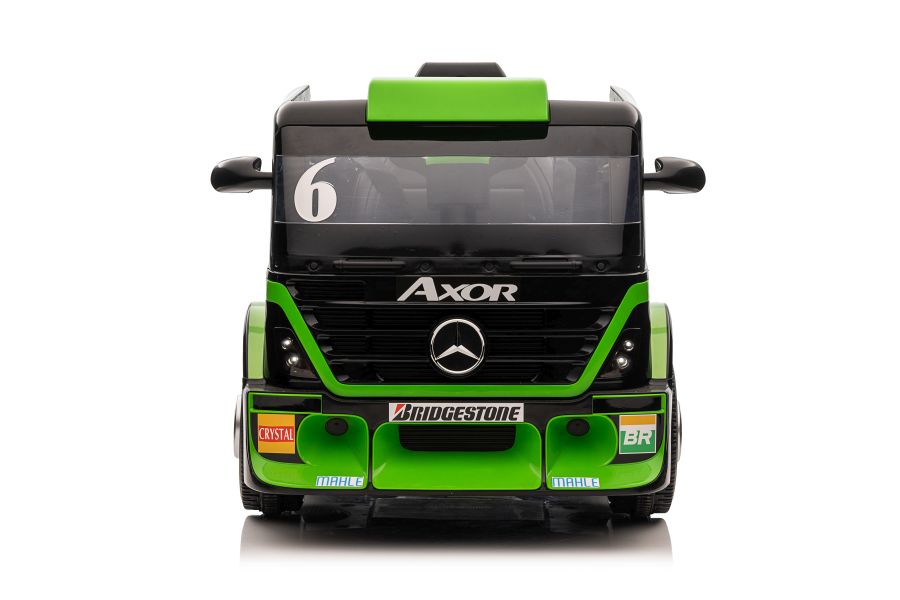 Elektro-LKW für Kinder - 8 km/h Mercedes XMX622B Kinder LKW mit Auflieger, Elektro Baustellenfahrzeug, Elektrokinderfahrzeug