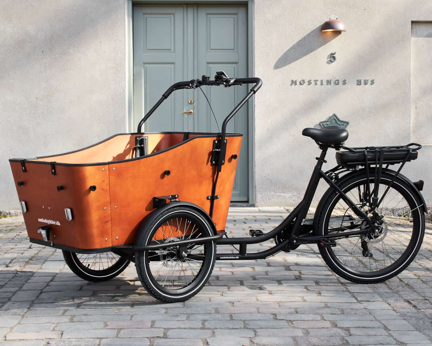 Ebike Transportfahrrad Ultimate Harmony, Elektro Lastenfahrrad große Transportkiste für 4 Kinder inkl. Regenschutz