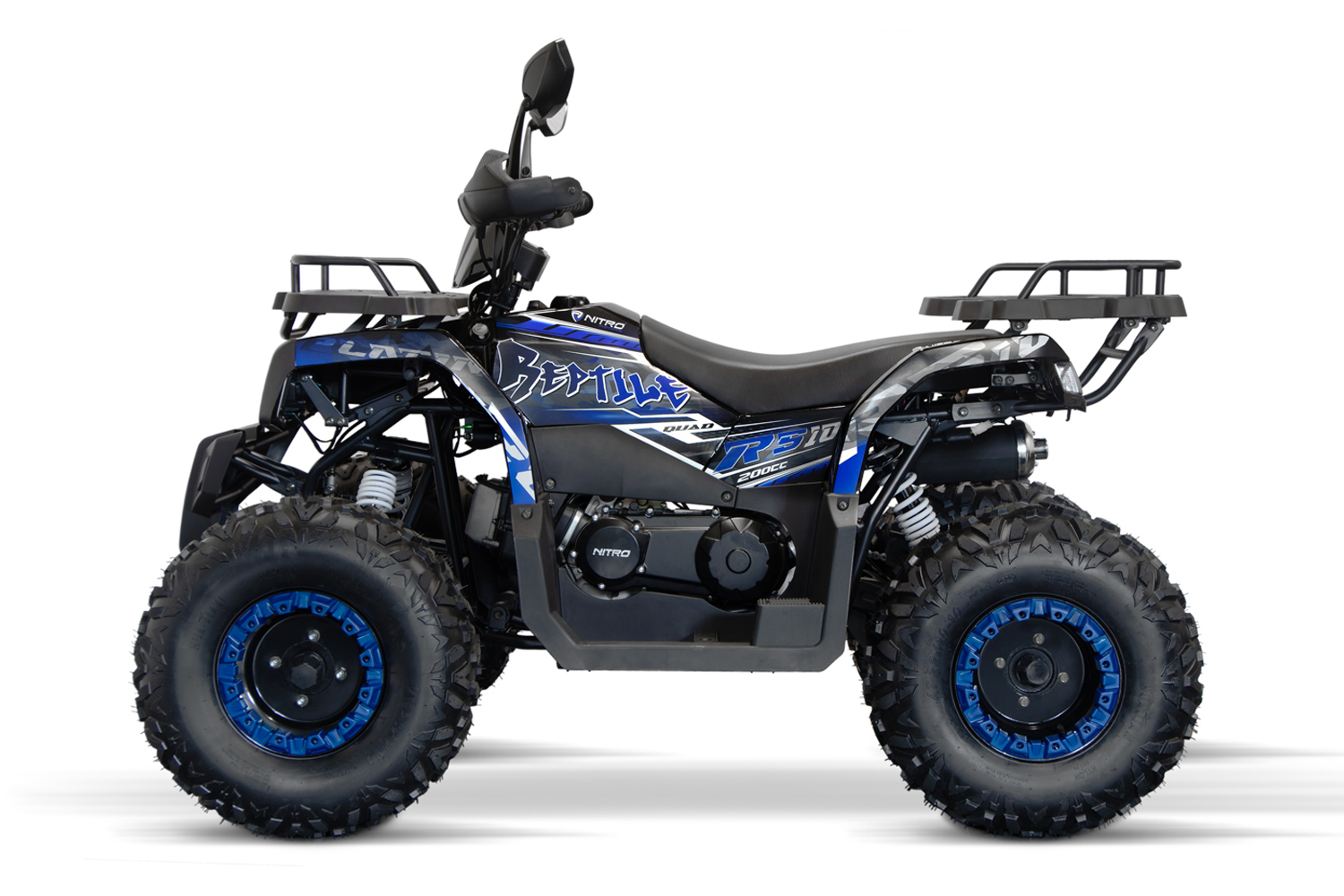 NITRO MOTORS 200cc maxi Kinder Quad Reptile RS10-CVT Platin - Benzinquad 10 Zoll