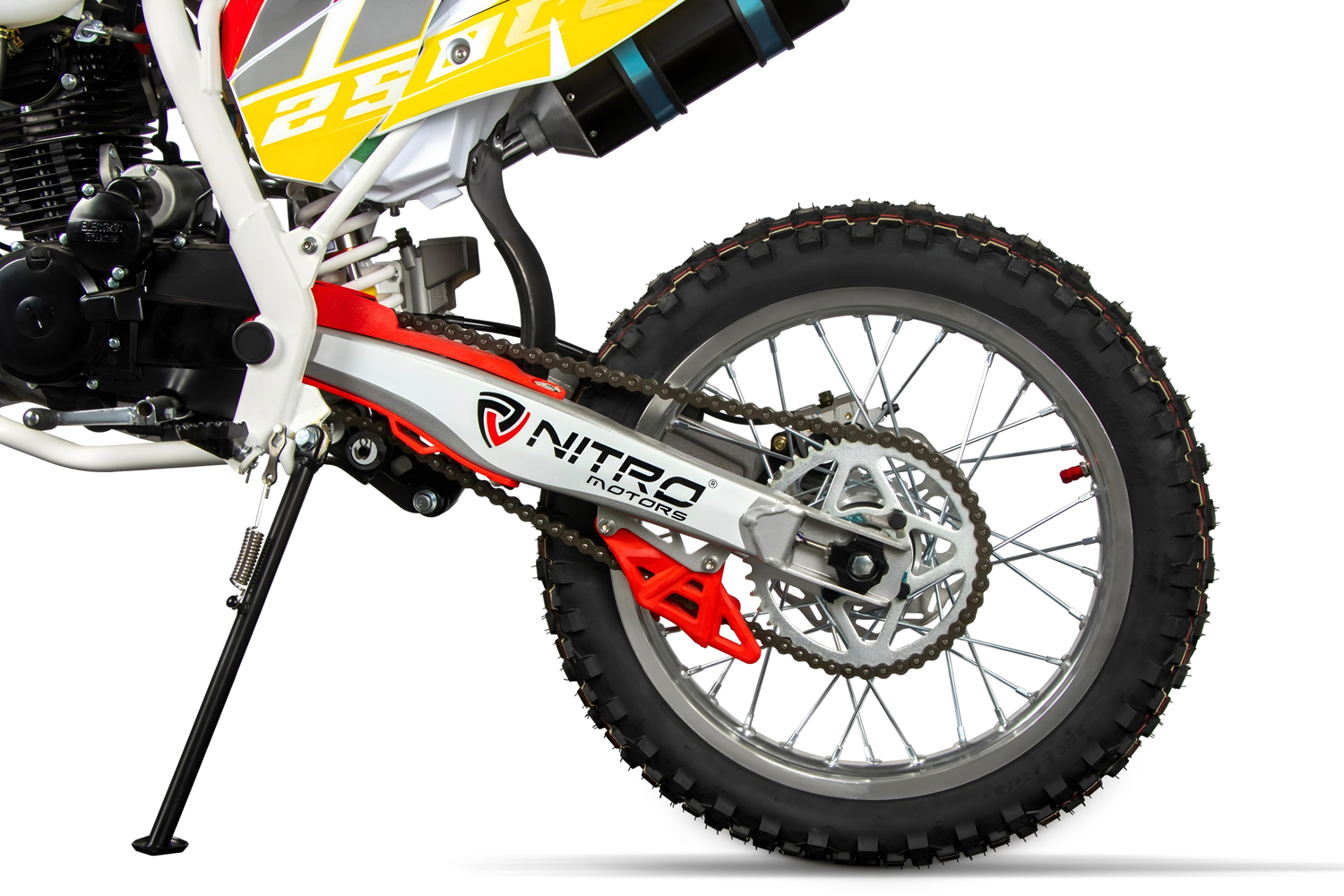 Nitro Motors 250cc Kinder Dirtbike TORNADO UX URX 21/18 Kick und E-Start, Kinder Motorcross Bike