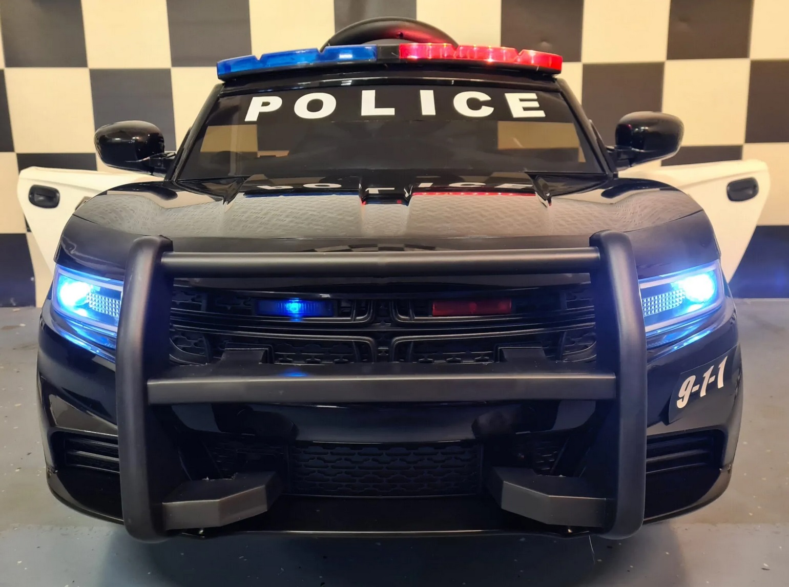 Elektro Kinderauto Polizei America - Elektrokinderfahrzeug Polizeiauto für Kinder