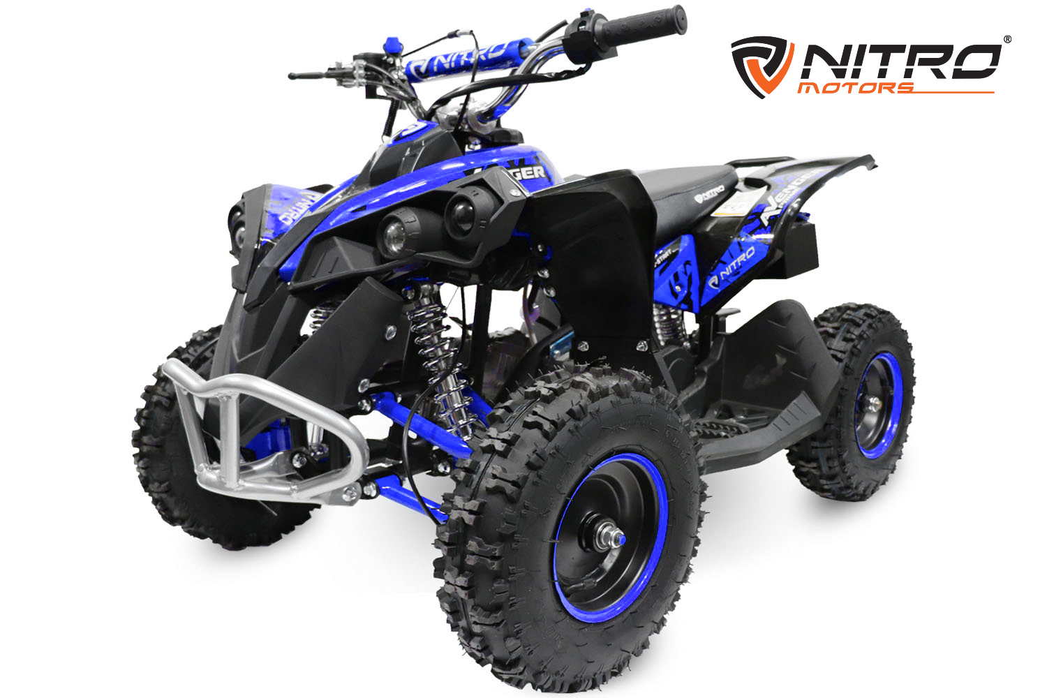 Nitro Motors Avenger 49cc mini Kinder Quad E-Start PRM 6 Zoll, Miniquad Atv Kinderquad, Benzinquad