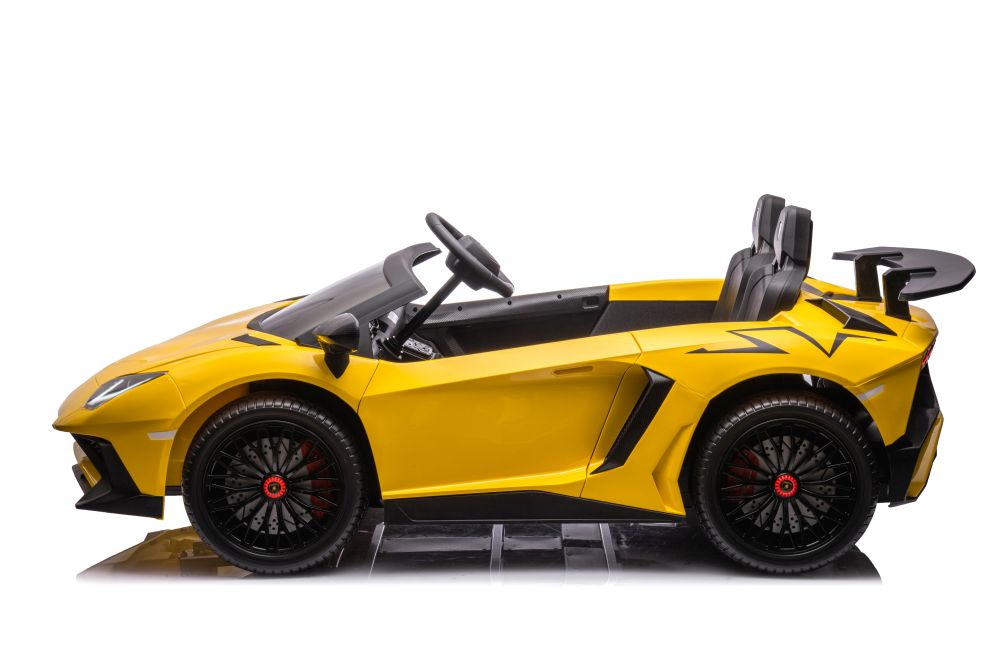 XXL Elektroauto für 2 Kinder Lamborghini A8803, 13 km/h, 200 Watt - Elektrokinderfahrzeug 2-Sitzer zum selbst Fahren