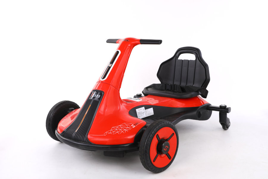 Kinder Elektroauto "Drift-Cart" mit 12V - 2x45W Motoren mit Musik - Elektro Go-Kart für Kinder