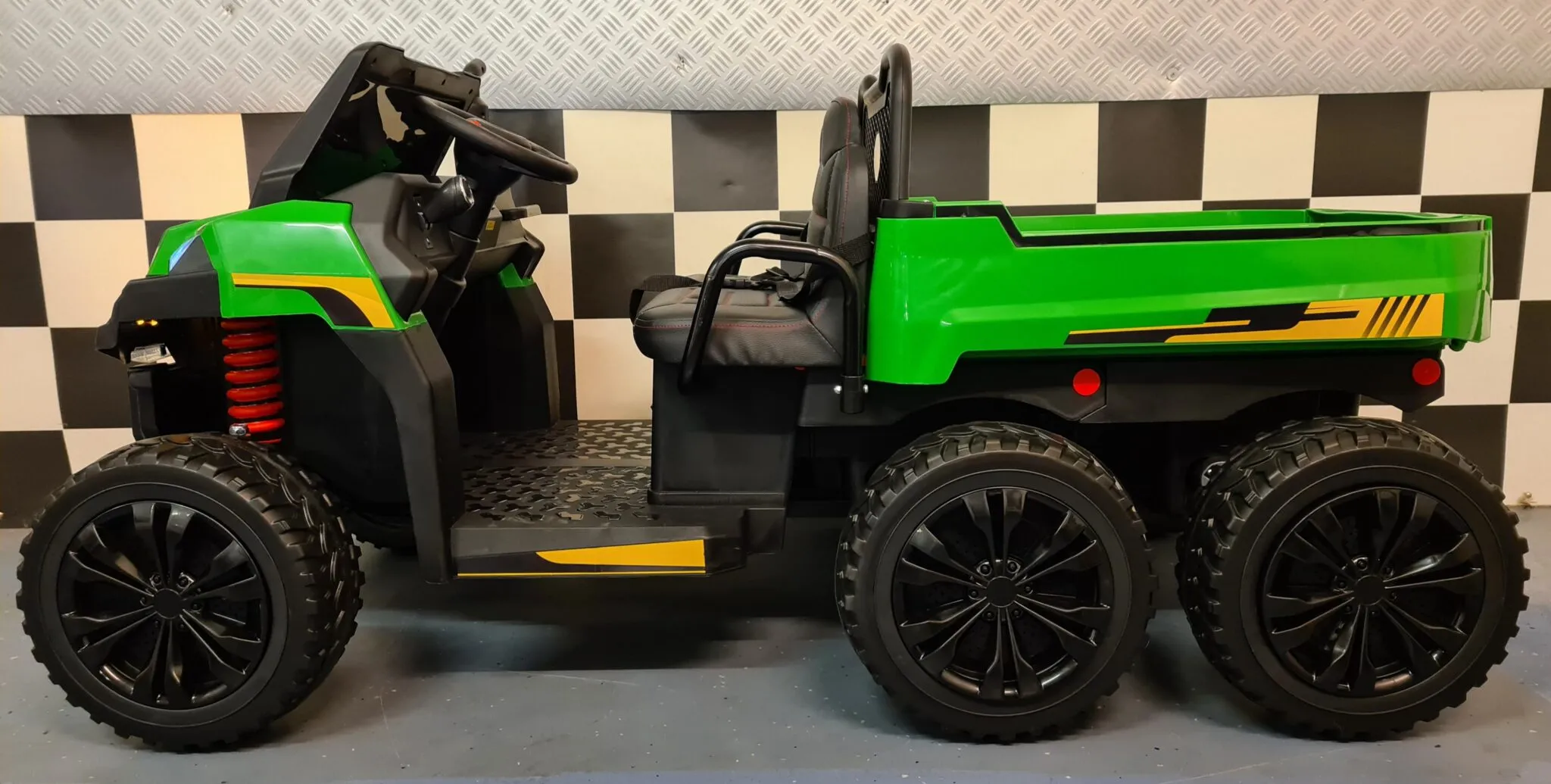 Elektro Kinderfahrzeug - 7 km/h, Elektroauto für 2 Kinder, Farm Rider 6x6, 4x35 Watt
