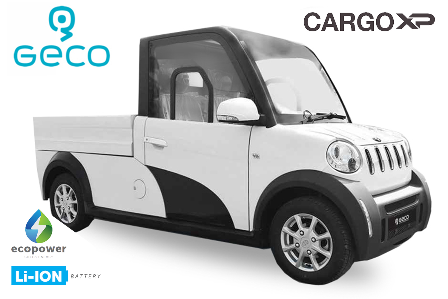 Elektroauto Lieferwagen, EEC Elektroauto Geco CARGO XP Pritsche, E-Liefermobil, Pick-Up, Elektro Transporter