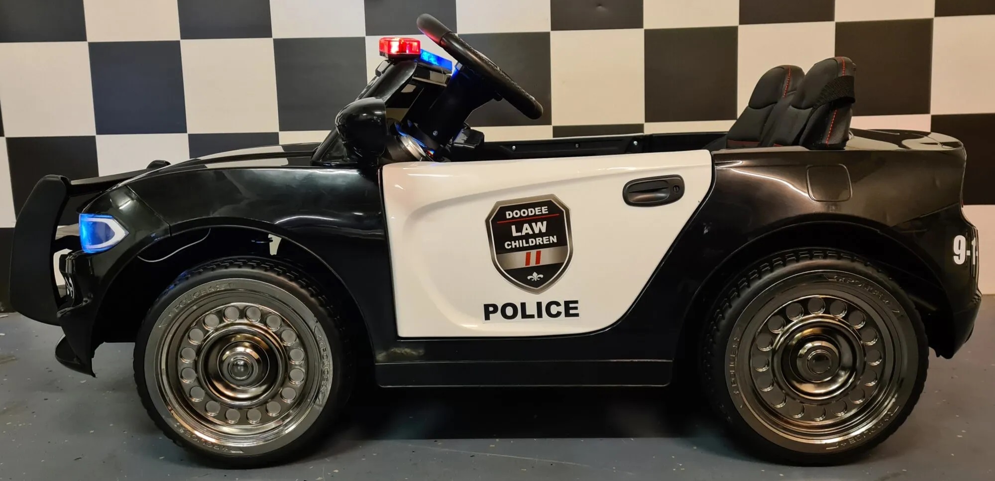 Elektro Kinderauto Polizei America - Elektrokinderfahrzeug Polizeiauto für Kinder