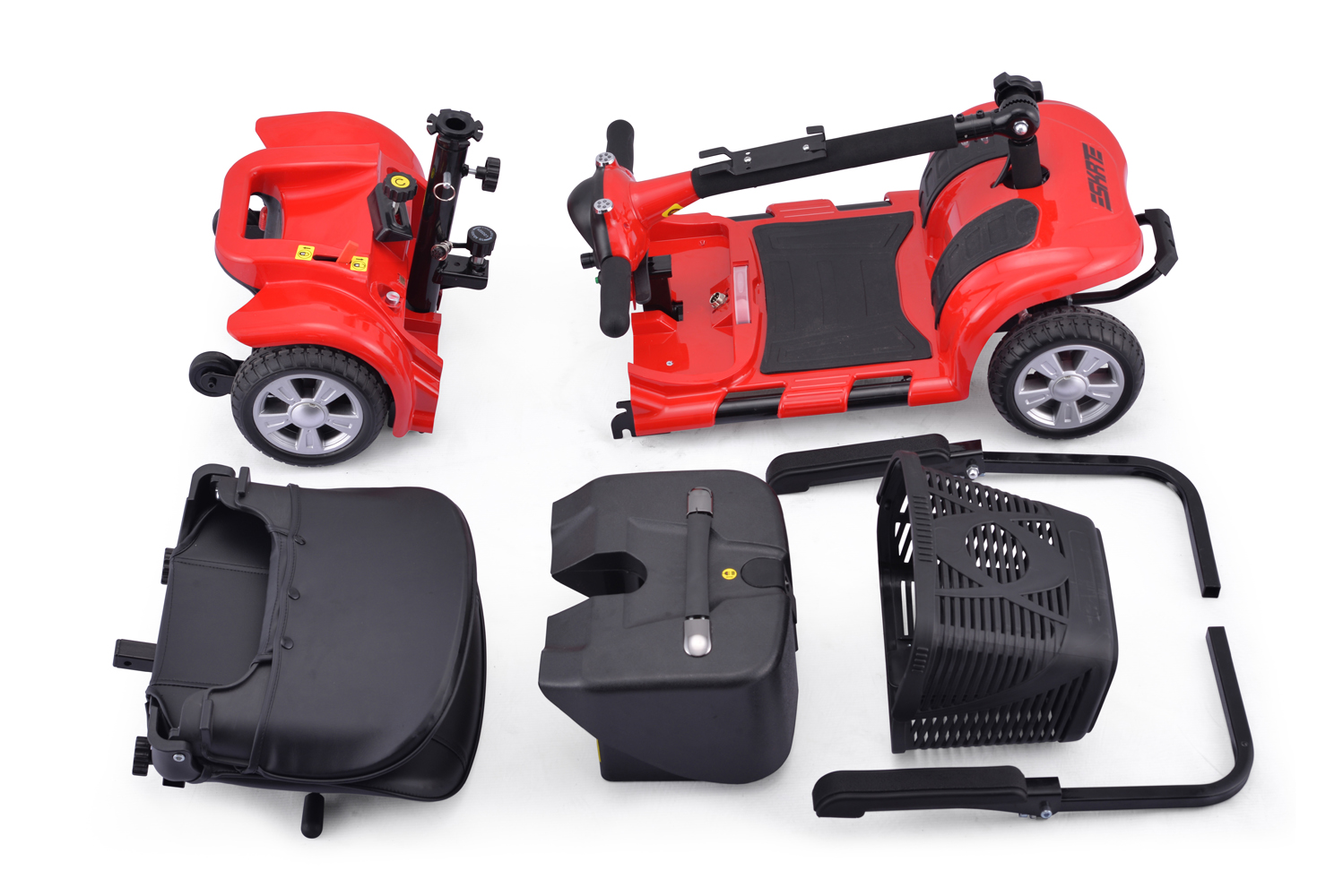 Elektromobil GECO SENIO SG4 300W 24V 12Ah Lithium Elektromobil - Seniorenmobil Faltbar, E-Mobil für Senioren, klappbares Elektromobil
