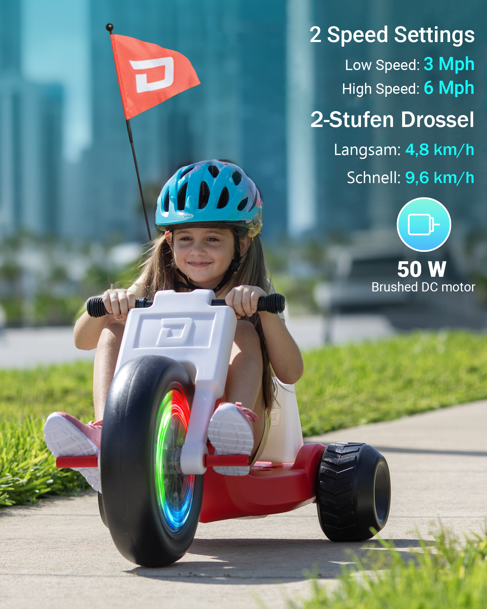 Kindertrike Nitro Motors DROYD 50 Watt ECO MINI TRIKE 24V 2Ah, Elektrotrike