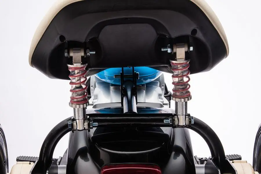 Elektro Kindertrike 10 km/h, Elektro Kindermotorrad Dreirrad, Elektromotorrad für Kinder, Chopper mit 2x800 Watt