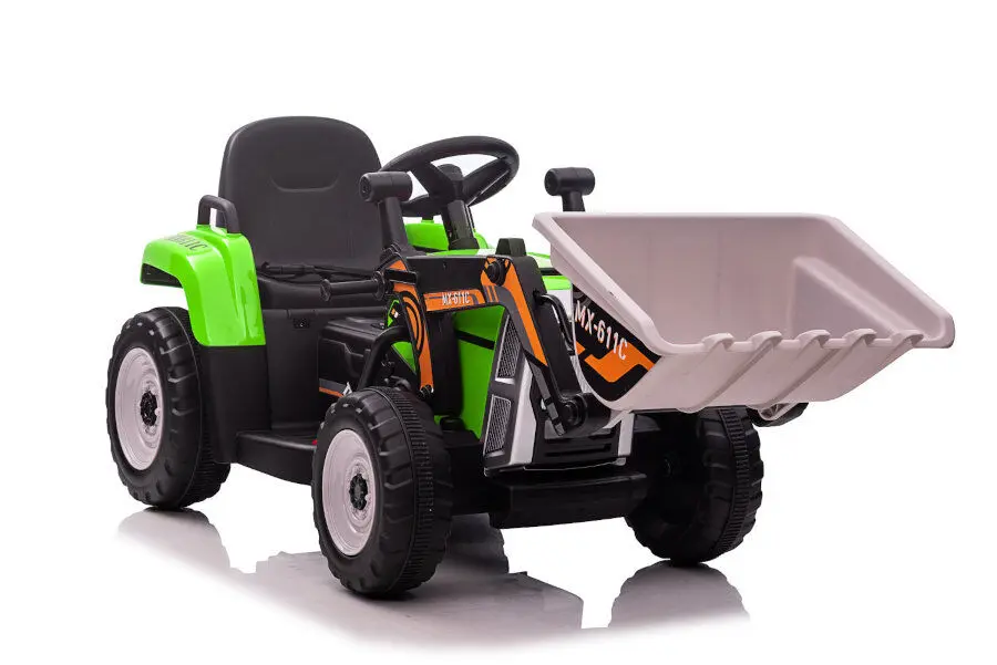 Elektro Kinderfahrzeug Elektrobagger, Bagger für Kinder mit 2 Motoren, Baustellenfahrzeug