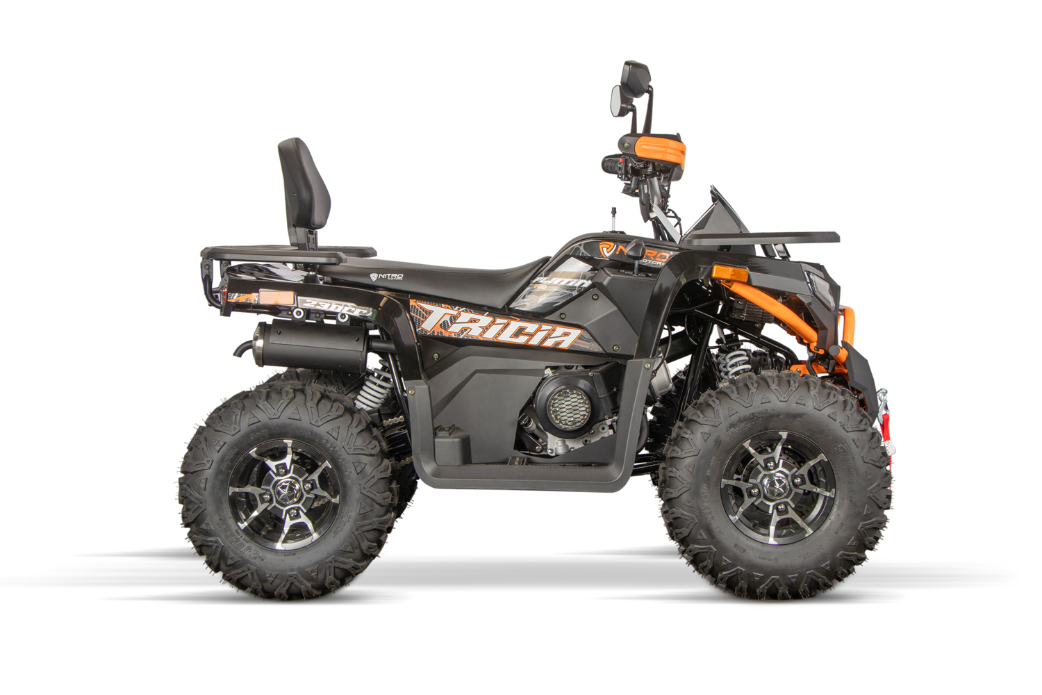 NITRO MOTORS 230cc maxi Quad Tricia CVT RS10 Platin wahlweise Seilwinde und Anhängerkupplung