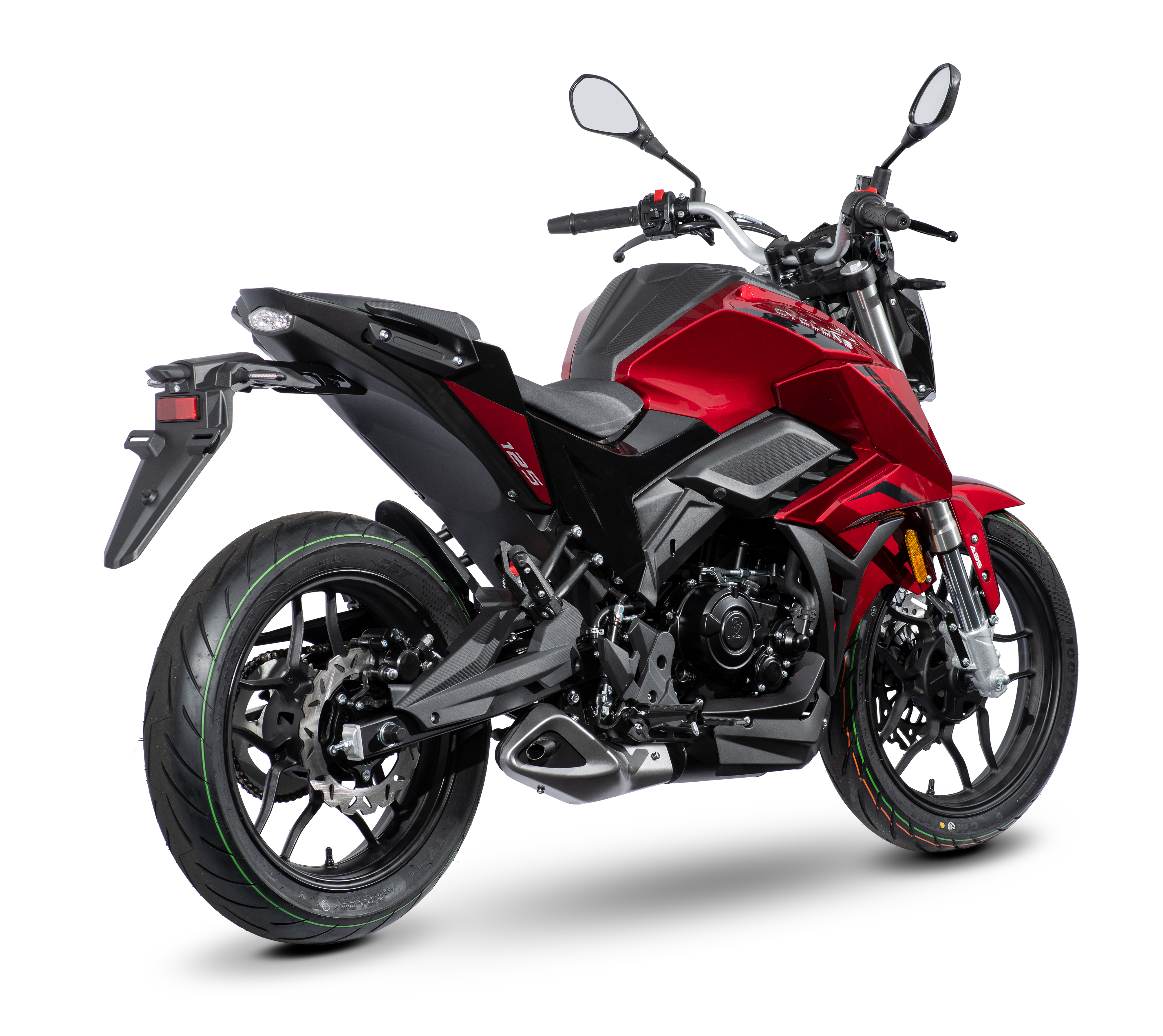 2. Wahl Cyclone Batllo5 125cc, Benzin Motorrad 95 km/h, 1 Zylinder, 4-Takt Benzinbike mit ABS und LED