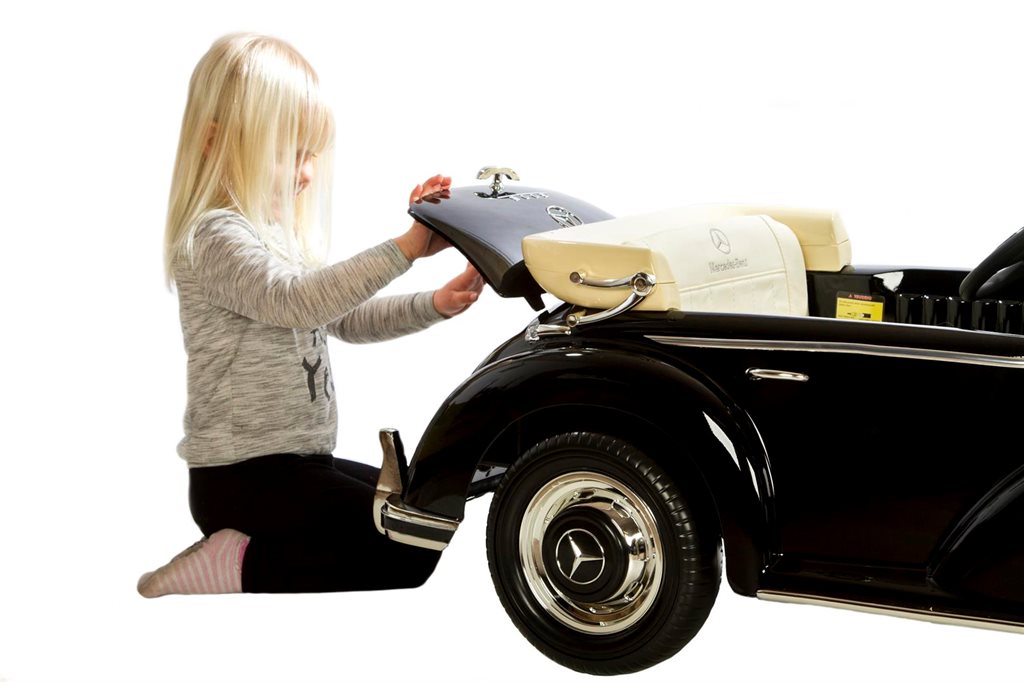 Oldtimer Elektro Kinderauto - Lizenz Kinder Elektro Auto Mercedes 300S 2x 35W