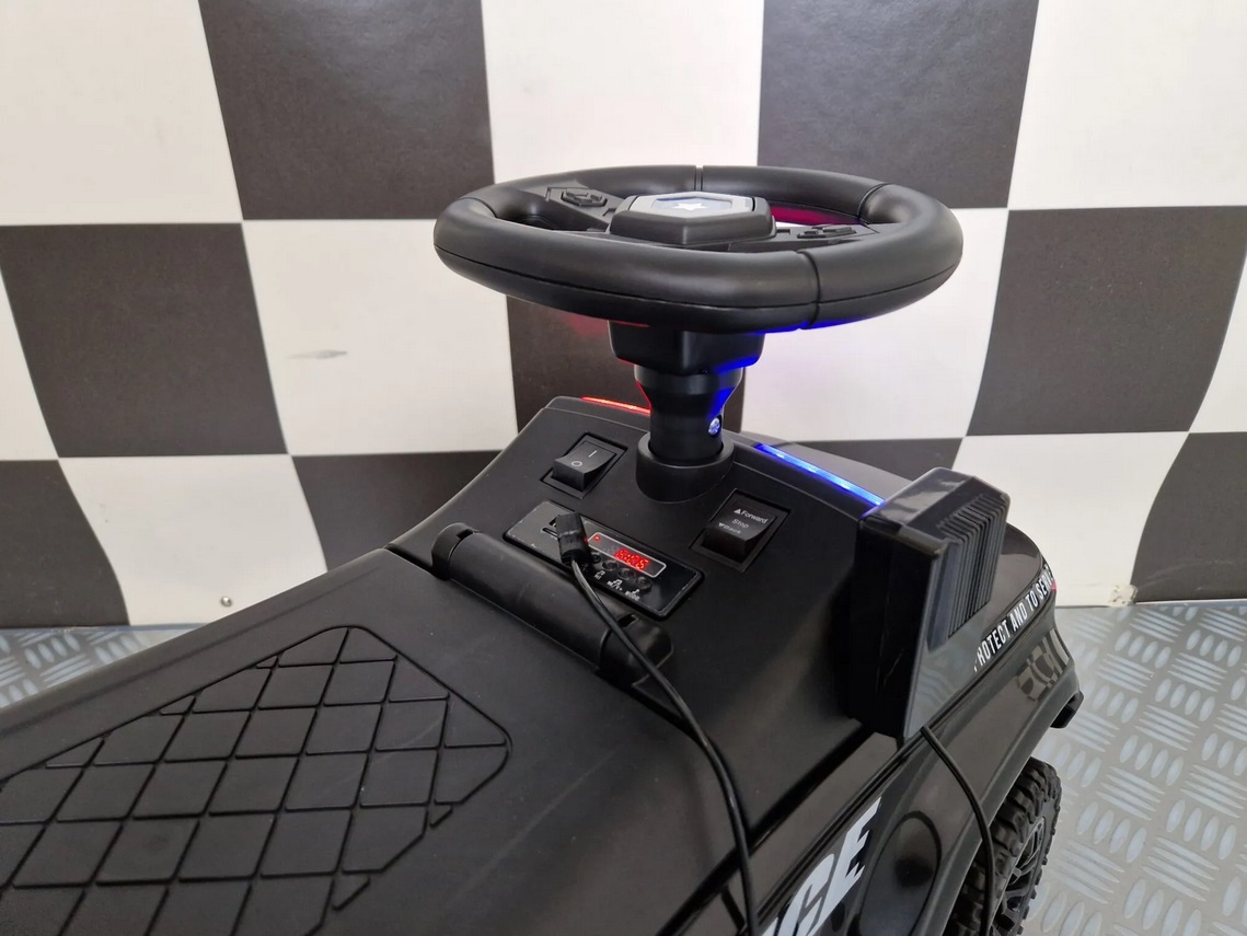 Elektro Kinderauto Mini Polizei, Elektrofahrzeug für Kinder mit Batterie