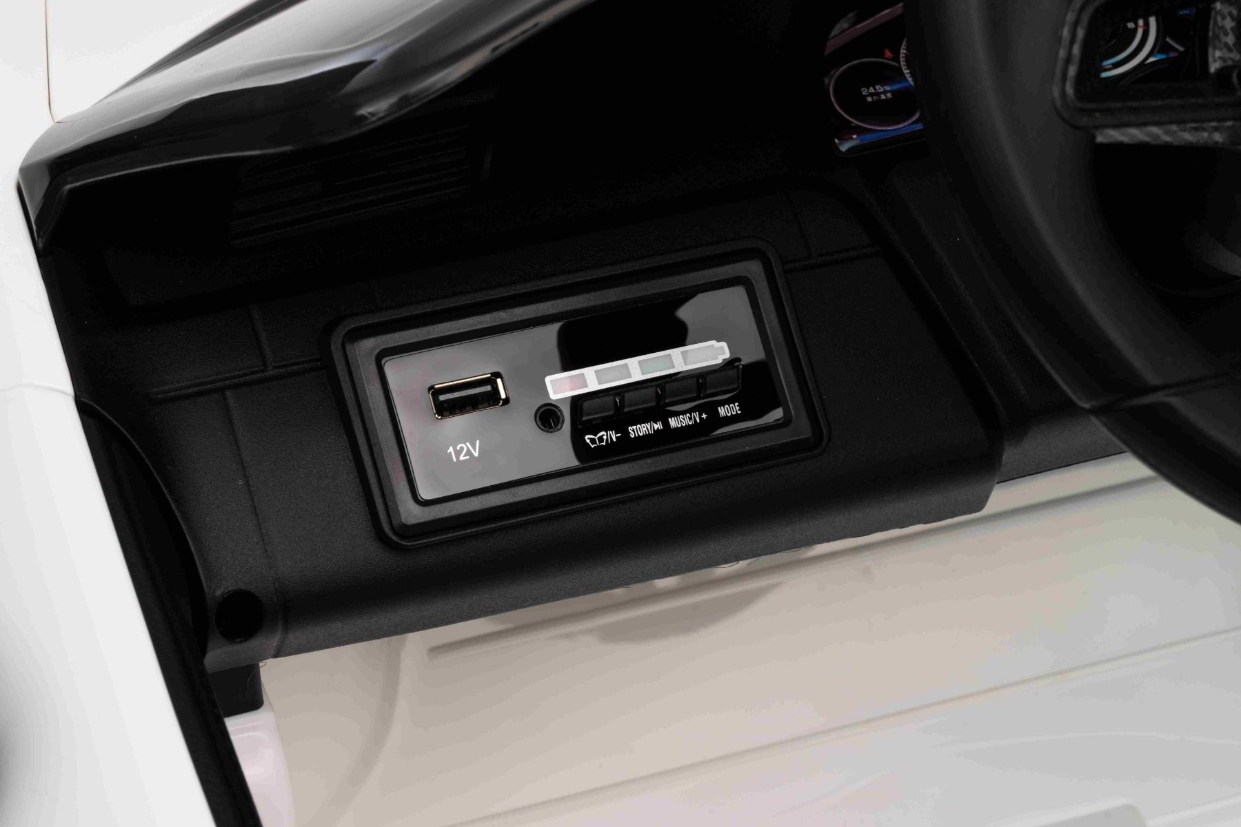 Kinderfahrzeug Elektro RUF GT Lithium Akku, Elektroauto mit 2x35 Watt, LED Lichter