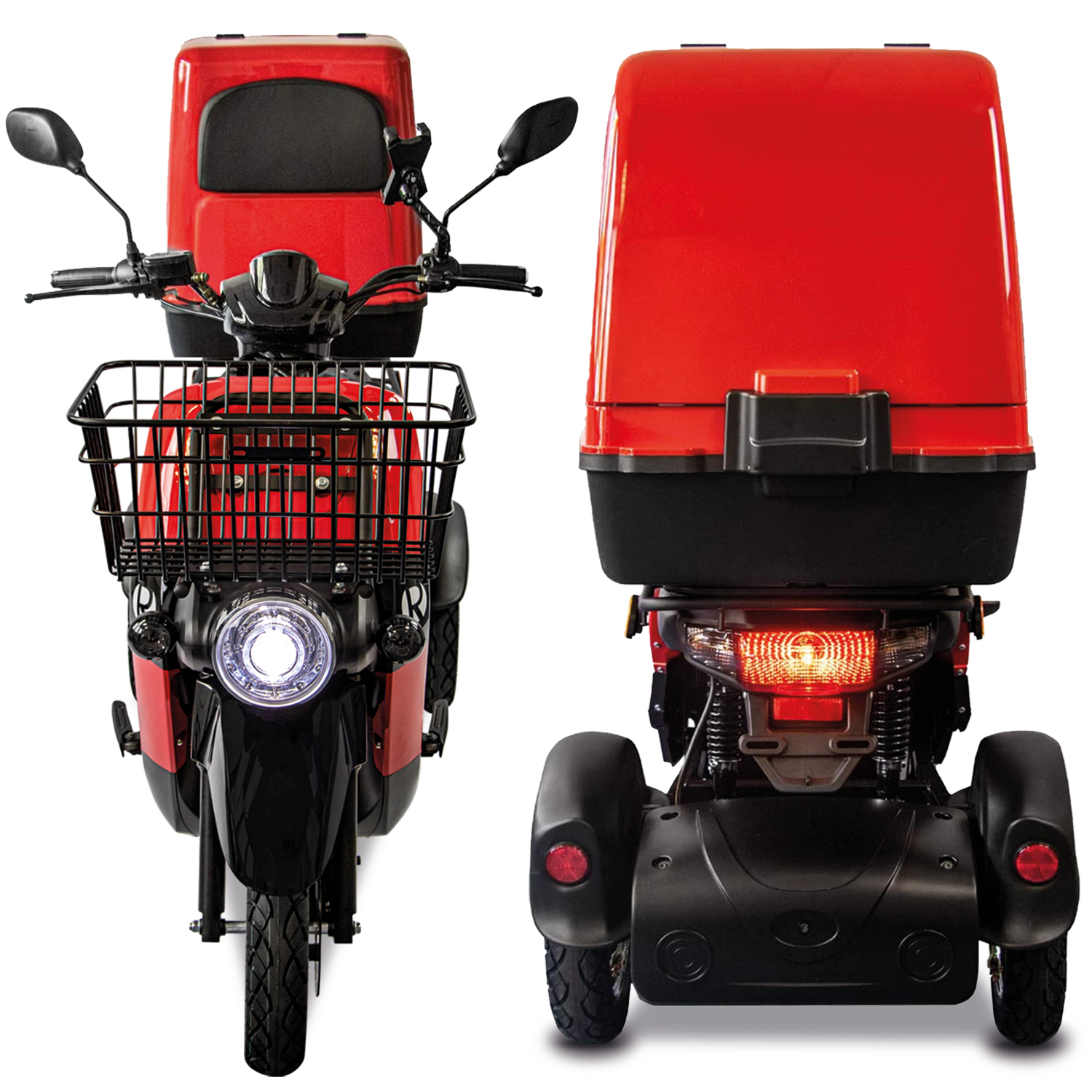 Rolektro E-Carrier 25 V.2 als Liefermobil, mit oder ohne Koffer, 2 Akku-Varianten