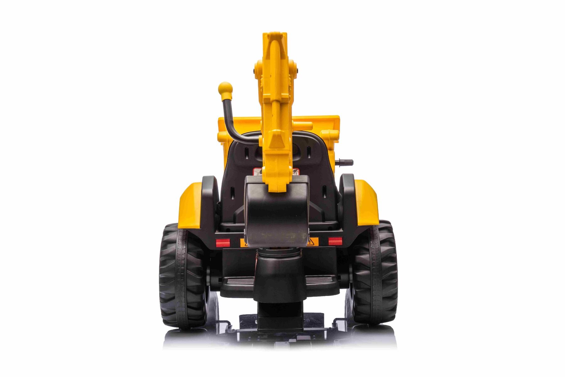 Elektro Kinderbagger lizenziert - Elektrobagger CAT mit 2 Schaufeln, Schaufelbagger mit Lithumakku, Caterpillar Kinder Elektrotraktor
