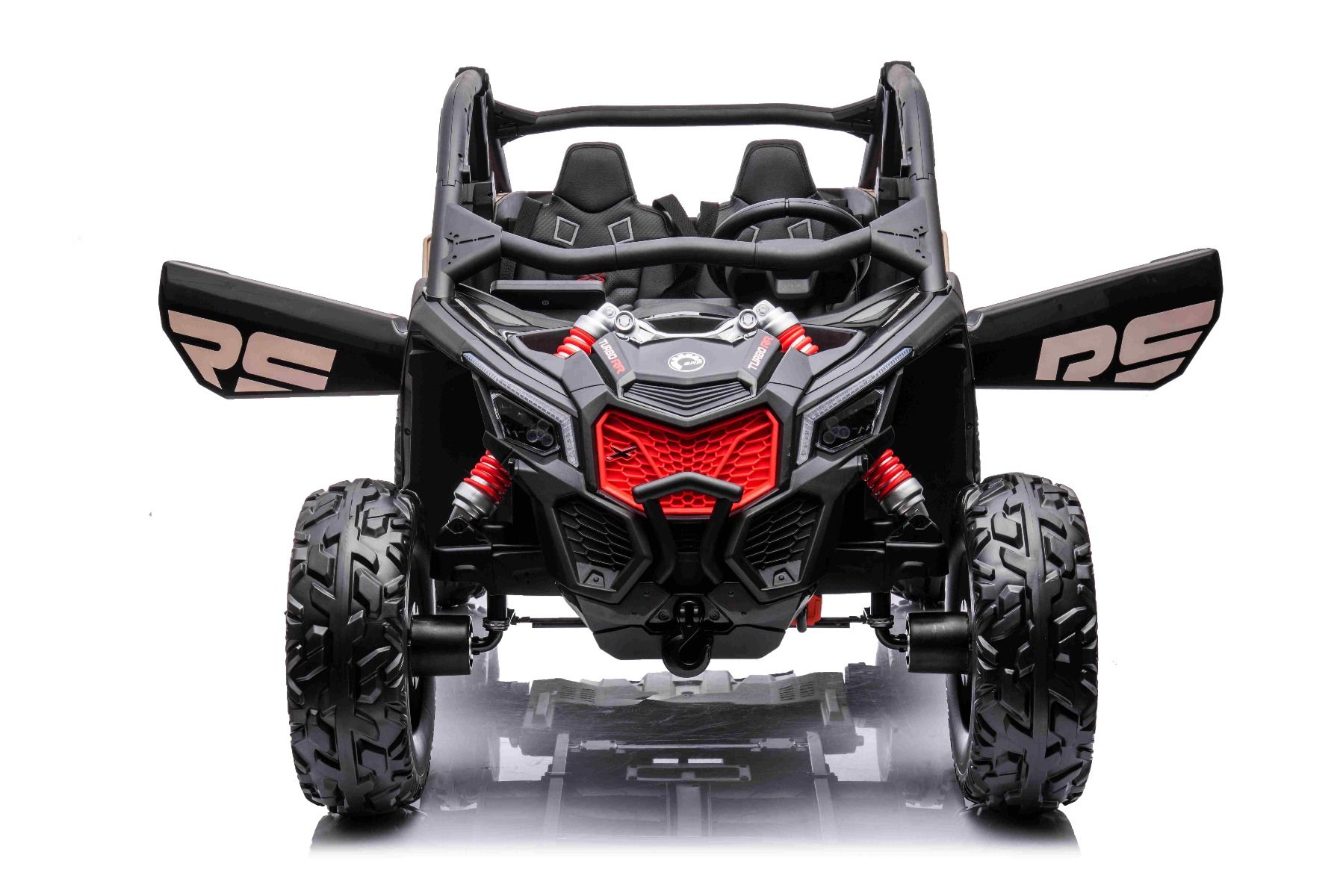 XXL Kinder Jeep Can-Am Maverick, 4x200 Watt Lithiumakku - Elektro-Buggy mit Überrollbügel, Kinderbuggy 8 km/h