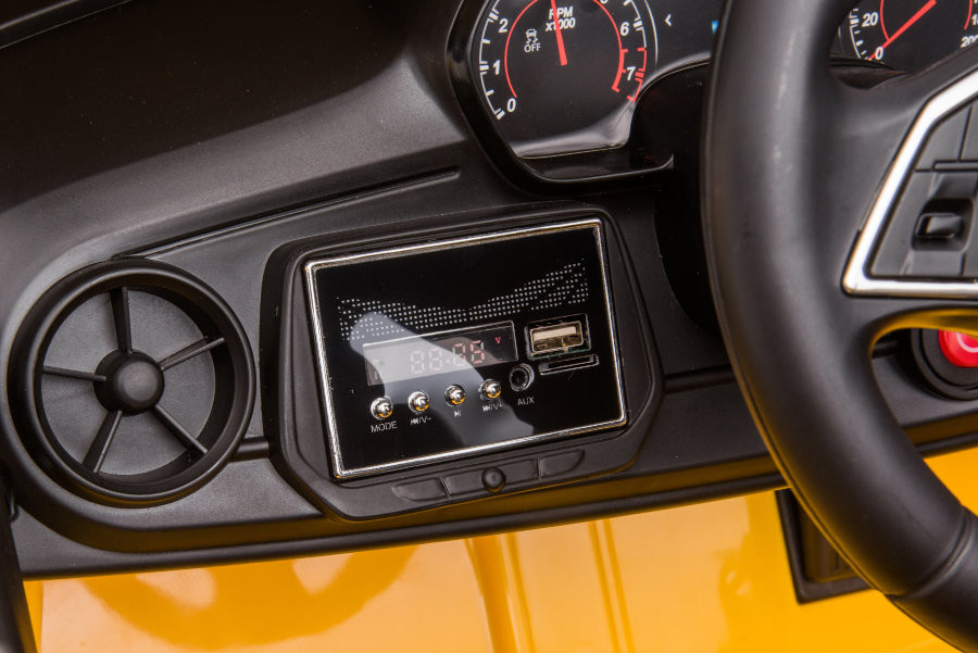 Kinder-Elektroauto Chevrolet Camaro, Elektro Kinderfahrzeug mit 2x35W, Sportwagen für Kinder